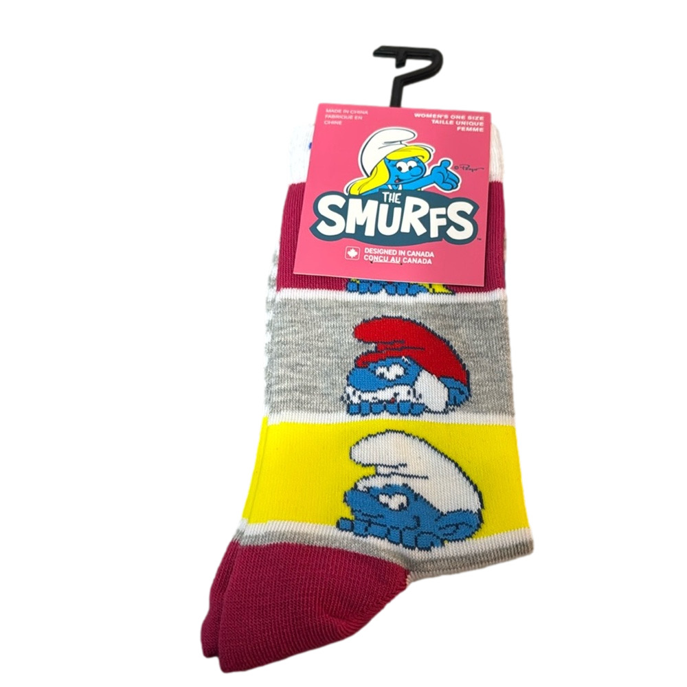 The Smurfs Crew Socks NWT